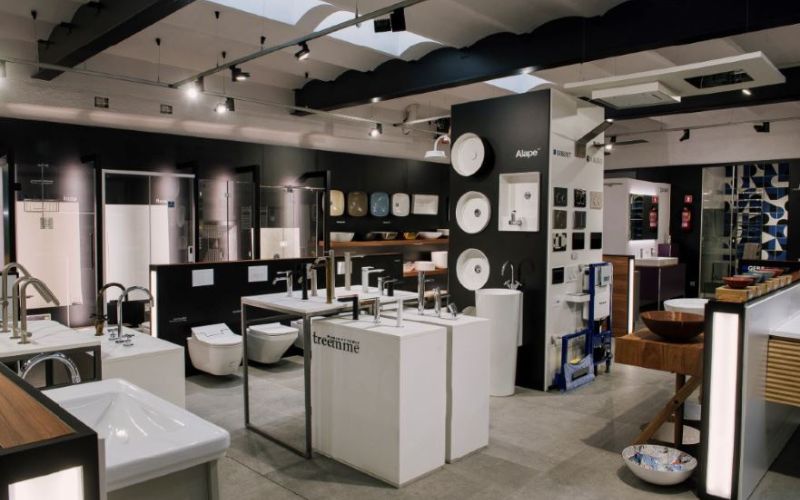 thiết kế showroom thiết bị vệ sinh