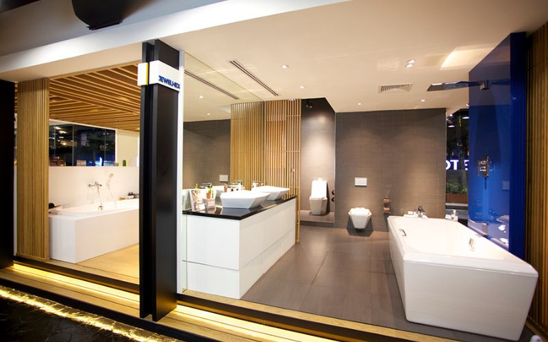 thiết kế showroom thiết bị vệ sinh