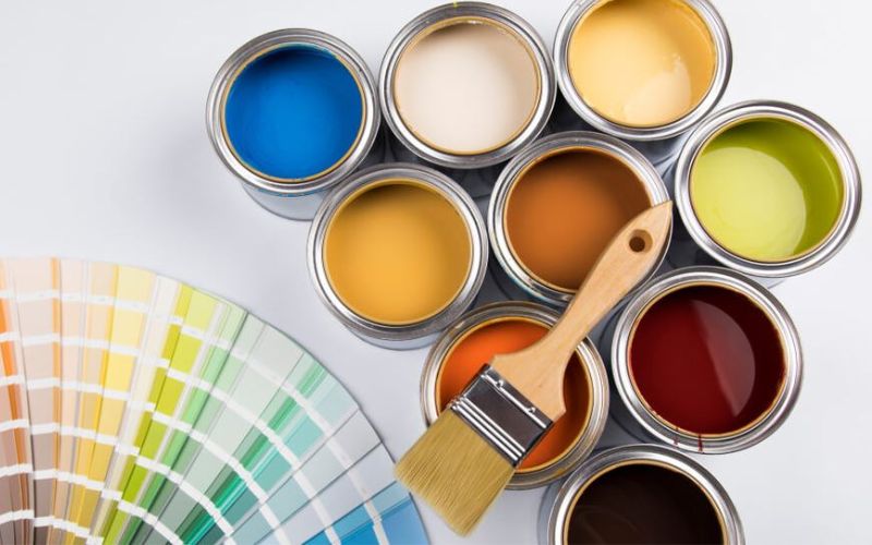 bảng pha màu sơn