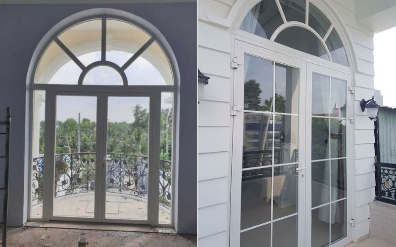 cửa nhôm xingfa 2 cánh