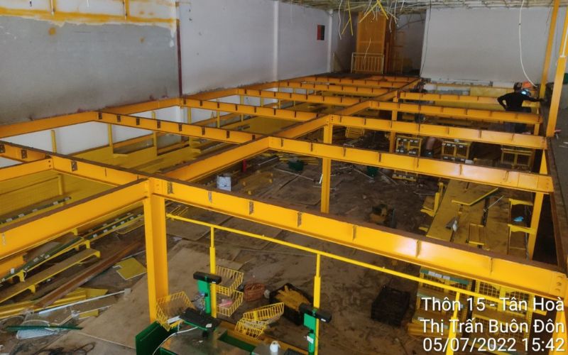 Hình ảnh ghi nhận thực tế từ công trình cửa hàng Bách hóa Xanh Tân Hòa 