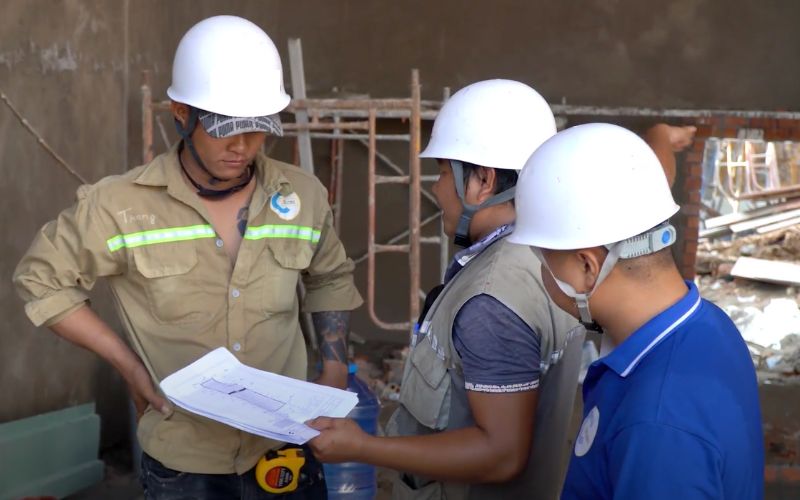 Giám sát công trình đối với từng hạng mục 