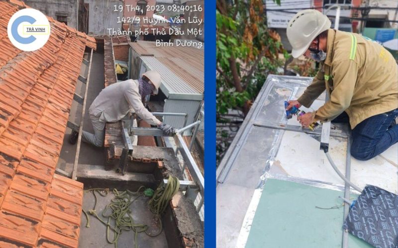 Trà Vinh GC thực hiện bảo dưỡng định kỳ cho công trình sau thi công chống thấm