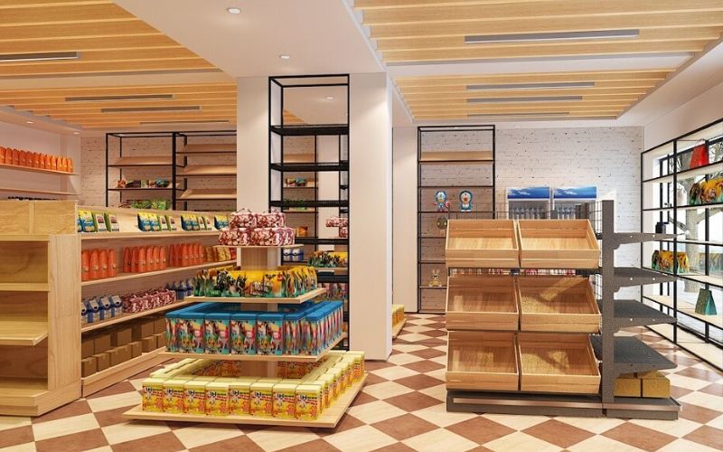 thiết kế cửa hàng tiện lợi