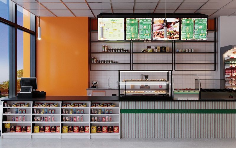 thiết kế cửa hàng tiện lợi