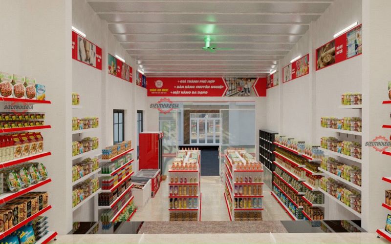 thiết kế cửa hàng tiện lợi