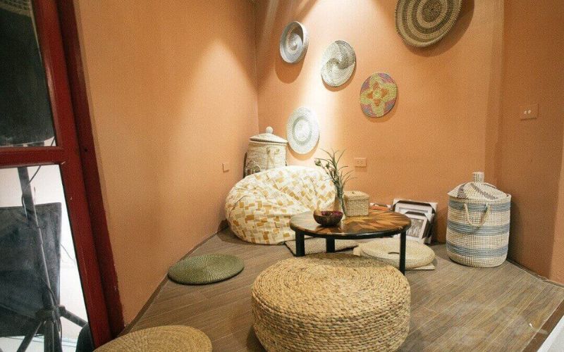 Phong cách thiết kế cafe nhỏ đẹp giá rẻ - cafe bệt