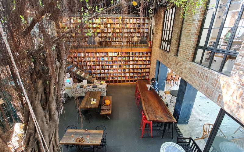 Phong cách thiết kế cafe sách nhỏ