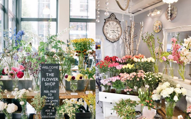 thiết kế shop hoa tươi nhỏ