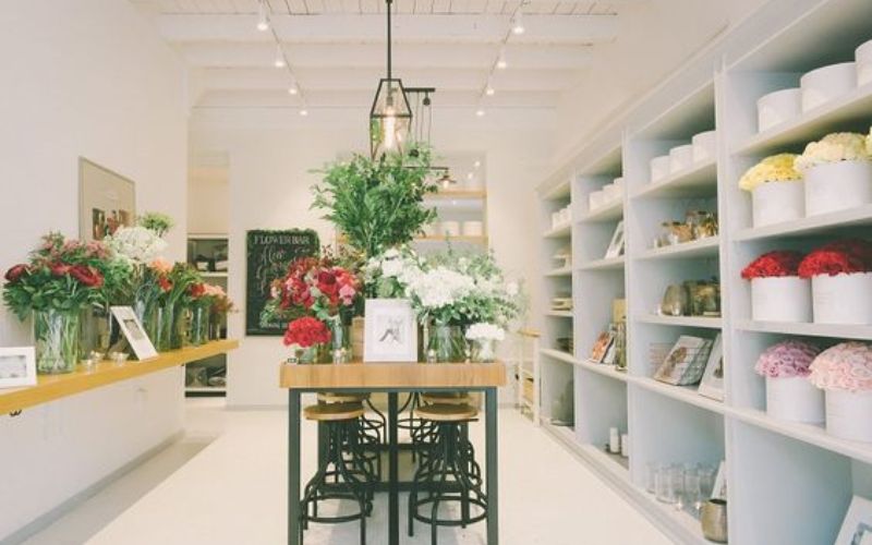 thiết kế shop hoa tươi nhỏ