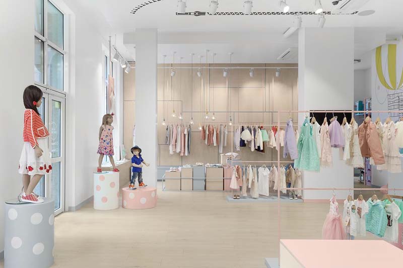 Lưu ý khi lựa chọn thiết kế shop quần áo trẻ em