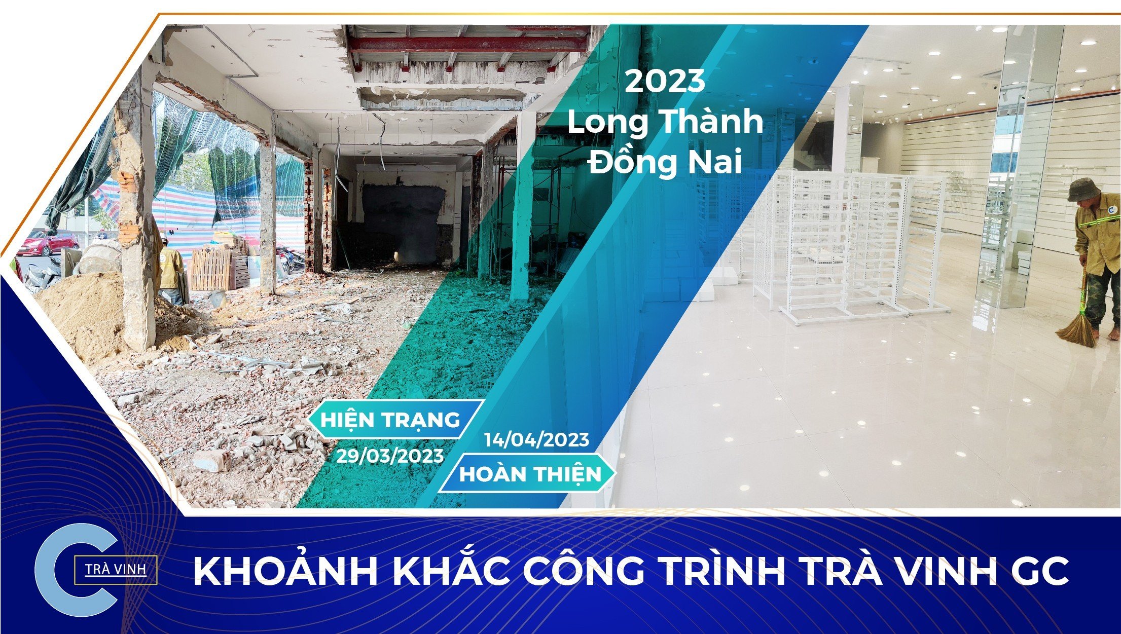 Xây dựng cửa hàng hoàn thiện trong 16 ngày - Dự án do Trà Vinh GC thực hiện
