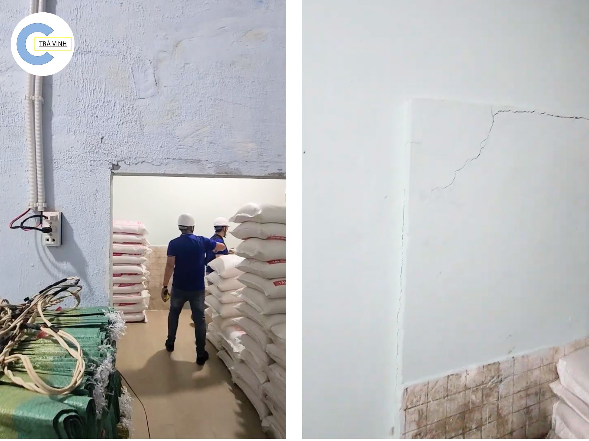 tường nhà bị nứt dọc