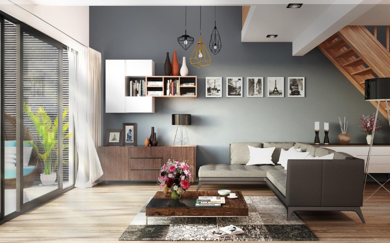 xu hướng thiết kế nội thất 2023 - Sử dụng ánh sáng tự nhiên để hỗ trợ ánh sáng đèn.